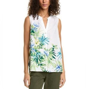 NWT Tommy Bahama Tropical Retreat Linen Sleeve Shirt Top S $118